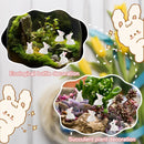50PC Mini Rabbits Figurine Easter Bunny Figurine Rabbit Miniature Figurines Ornament Micro Landscape Dollhouse Decor Diy Crafts