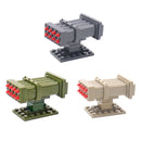 Military MOC Sentry Building Block Soldier Sandbag Fence Cannon Shell Barbed Wire Weapon Rack Training Field Watchtower Toy K018