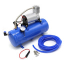 气泵 DC 12V 150psi 气泵系统带通用 6 升储气罐火车气喇叭套件气喇叭套件