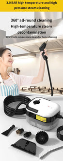 Steam Cleaner High Pressure and Temperature Handhled Steam Mop Commercial Household Air Conditioner Kitchen Hood Car Jet Washer