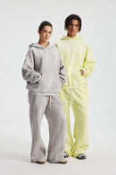 2025 Winter New Fleece Sweatpants Men Splashing Ink Spray Dyeing Wash Distressed Wide Joggers Grinding Edges Baggy Plush Pants