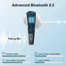 Wireless Earbuds, Bluetooth 5.3 Headphones In Ear with Dual Mic, 35H Wireless Earphones Sport with ENC Noise Canceling Mic.