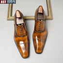 The Milan | Italian Patent Leather Oxford — Hand-Lasted Formal Business Shoe