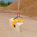 Pliers Stone Gripper 280kg/325kg Offsetting Pliers Brick w/End Rings for Lifting Transportation Wood Stone