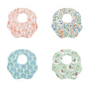 Kangobaby 4pcs Muslin Burp Cloths Sets Most Fashion Colorful Solid Color Baby Infinity Scarf Bibs