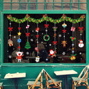 2025 New year Merry Christmas wall Window Stickers Elk Santa Claus Window Clings Decal Christmas Decoration For Home Navidad