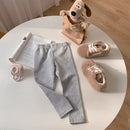 Children Cotton Leggings Girls Spring/Fall Pants Korean Solid Kids Fitting Long Pant Stretchy Tights Trousers Baby Bottoms Cloth