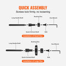 SucceBuy 52PCS Custom Bushing Bearing & Seal Driver Set Transmission Wheel Axle Bearing Race Seal Driver Remover 18-65mm