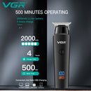 VGR电动理发器 专业电推剪 无线电推子 可充电 LED显示屏 V 937