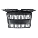 Bumper Grille Compatible For Audi A3 8P 8PA 2003-2008 RS Style Honeycomb Front Radiator Air Intake Mesh Grill Gloss Black