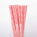 25pcs Foil Gold Silver Disposable Drinking Paper Straws Rainbow for Birthday Wedding Christmas Party Event Supplies