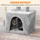 Cat Tower Cat Climbing Frame with Toy 72 cm Cat Tree with Perch & Cozy Condo for Cats to Care Paw Leisure and Entertainment