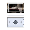 LUVODI Large Illuminated Bluetooth Bathroom Mirror Rectangle Anti-fog LED Bathroom Vanity Mirror with Bluetooth Speaker 3 Color