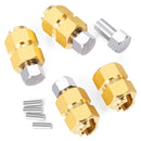 AXSPEED 7MM Brass Wheel Hex Hub Extender Adapters for TRX4M Bronco Defender K10 F-150 1/18 RC Crawler Car Model Accessories
