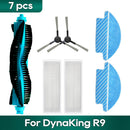 Fit For DynaKing R9 다이나킹 R9 Robotic Vacuum Cleaner Main Side Brush Hepa Filter Mop Rag Replacement Spare Parts Accessories