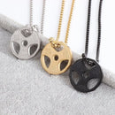 Titanium Steel Dumbbell Pendant Gym Fitness Equipment Barbell Necklace Domineering Muscular Men Fitness Leisure Sports Jewelry