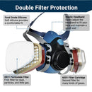 18in1 7503 Respirator Mask Protective Mask Industry Painting Spray Dust Gas Mask With 3M 501 5N11 6001CN Chemcial Half face Mask