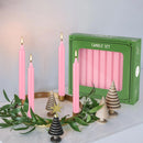 20 Pieces of 4英寸 Pink Wax, Drip-Free, Smoke-Free, Fragrance-Free, Home Dinner Candles, Hand-Pulled, High-Quality, Suitable for Church, Family, Wedding, Party, Seasonal Celebrations, Emergency Situations and Home Decoratio
