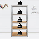 5 Tier Garage Shelves Metal Storage Shelves Rack,Heavy-Duty Shelving Units,Boltless Assembly for Warehouse Office,875kg Capacity