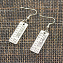 New Fashion Handmade Fitness Equipment Dumbbell Disc Pendants Silver Color Earrings For Womens Style