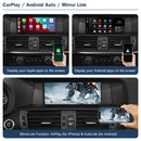 Road Top Wireless CarPlay Android Auto Interface for BMW X3 F25 X4 F26 2011-2016, with Mirror Link AirPlay Car Play Functions