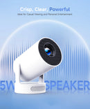 The Pocket Cinema | Android 14 Portable Projector (290 ANSI, Auto Keystone)