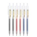 4Pcs Retractable Gel Pens Set Black/red/blue Ballpoint for writing 0.5mm refills Office accessories school supplies Stationery