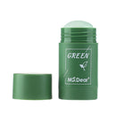 Dropshipping Green Tea Cleansing Solid Mask Purifying Clay Stick Mask Skin Care Anti Acne Remove Blackhead Mud Mask Dropship