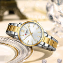 CURREN Fashion Brand Watches for Women Simple Casual Stainless Steel Bracelet Quartz Pointers Wristwatches Luminous Hands Clock