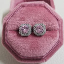 2026 Pink Silver Color Zircon Stud Earrings For Women Earing Girl Party Gift 1 dollar items Gothic freeshipping y2k Jewelry Z7