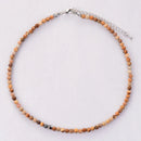 2023 Simple 4MM Natural Stone Women Chokers Collar Necklace Steampunk Classic Bohemia Jewelry Femme Dropship