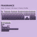 Gradient Purple Double Shot PBT Keycaps Cherry/OEM Profile 136 Keys Side Printed Keycaps for Gateron Cherry MX Switches Keyboard