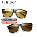 LIOUMO 变色太阳镜男士偏光夜视驾驶眼镜女士变色眼镜 oculos de sol masculino