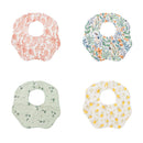Kangobaby 4pcs Muslin Burp Cloths Sets Most Fashion Colorful Solid Color Baby Infinity Scarf Bibs