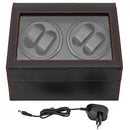 Carbon Fiber PU Leather Watch Winder Automatic Rotation Watches Storage Box Display Case Electric Turntables