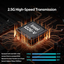 英特尔 I226-V PCIE 转 RJ45 网卡 2.5G 千兆以太网 100/1000/2500Mbps RJ45 LAN 控制器 适用于台式机/电脑 易于设置