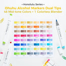 The Pigment Atelier | Ohuhu Honolulu Alcohol Marker Set, Refillable Dual-Tip (24–320 Colors)