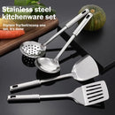 5PCS/SET 304 Stainless Steel Practical Spatula Kitchen Utensil Set Cooking Tool Slotted Turner Rice Spoon Ladle Cooking Tools