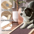 BRIEFNESS Multi-Purpose Car High Bed Pet Ramp with Non-Slip Carpet Adjustable Folding Pet Ladder Convenient Auxiliary Steps