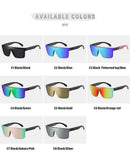 Heat wave best-selling square one-piece goggles for men women high-quality genuine film outdoor sports sunglasses HW