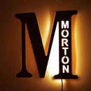 Custom Letters LED Night Light Wooden Engraved Name Home Decor Wedding Birthday Party Christmas New Year Decoration Lover's Gift