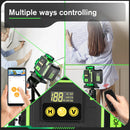 HGLINE 16 Lines  4D Laser Level Rotatable Level Machine Rechargeable Automatic leveling Tool 2X6000mAh Battery Set With Tripod