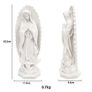12-Inch Mexico Virgin Mary Figurines Catholic Blessed Mother Guadalupe Sculpture Resin Religious Statue Home Room Decoration