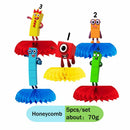 Disney number building blocks cartoon animation table decoration father's day graduacion party stickers decoration anniversaire