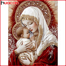 Huacan New Arrivals 2025 Diamond Painting Holy Mother Kids Diamond Mosaic Portrait Religion Animal Complete Kit Craft kit
