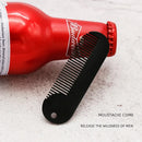 Mini Pocket Beard Comb Metal Men's Shaving Brush Portable Facial Hair Grooming Trimming Tools Travel Household Mustache Combs