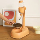 Anti-tip Dog Bowl With Drinking Water Bottle Plastic Automatic Dispenser Feeder Hanging Kettle Cat Food Container Pet Supplies