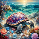 HUACAN Full Diamond Painting Turtle New Arrivals 2024 Diamond Mosaic Animal Home Decor Rhinestone Pictures