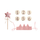 Change Age Crown Baby Birthday Headwear Kids Party Hat First Baby Shower 2nd Anniversary Supplies Girl Fairy Gold