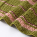 Casual Stripe Scarf Loose Top Women Fashion Full Sleeve O-neck Single Breasted Knitted Coats Female 2026 Autumn Lady Outwears